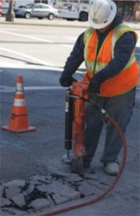 jackhammer worker