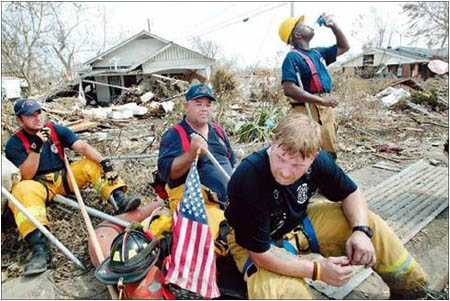 Photo of worker at rest