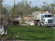 Photo of vehicle at clean up sight