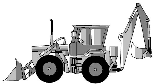 Figure 93.10 Example of an articulated steer backhoe loader