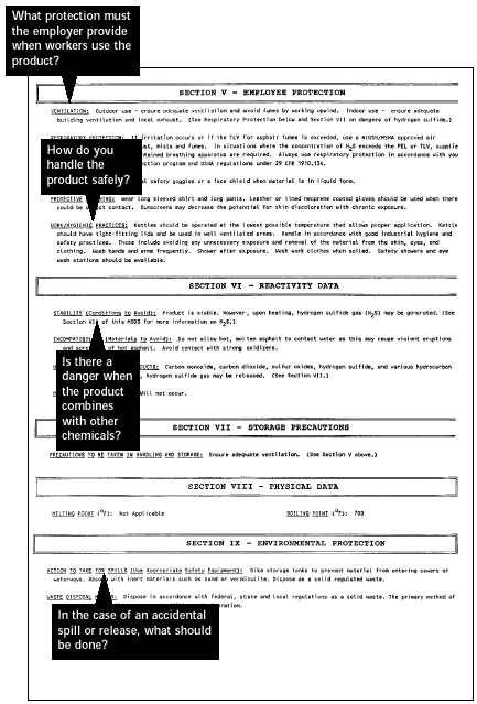  MSDS Example continued