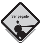 Ser pegado