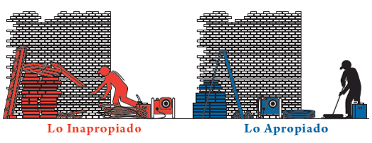 illustration of material handling safety