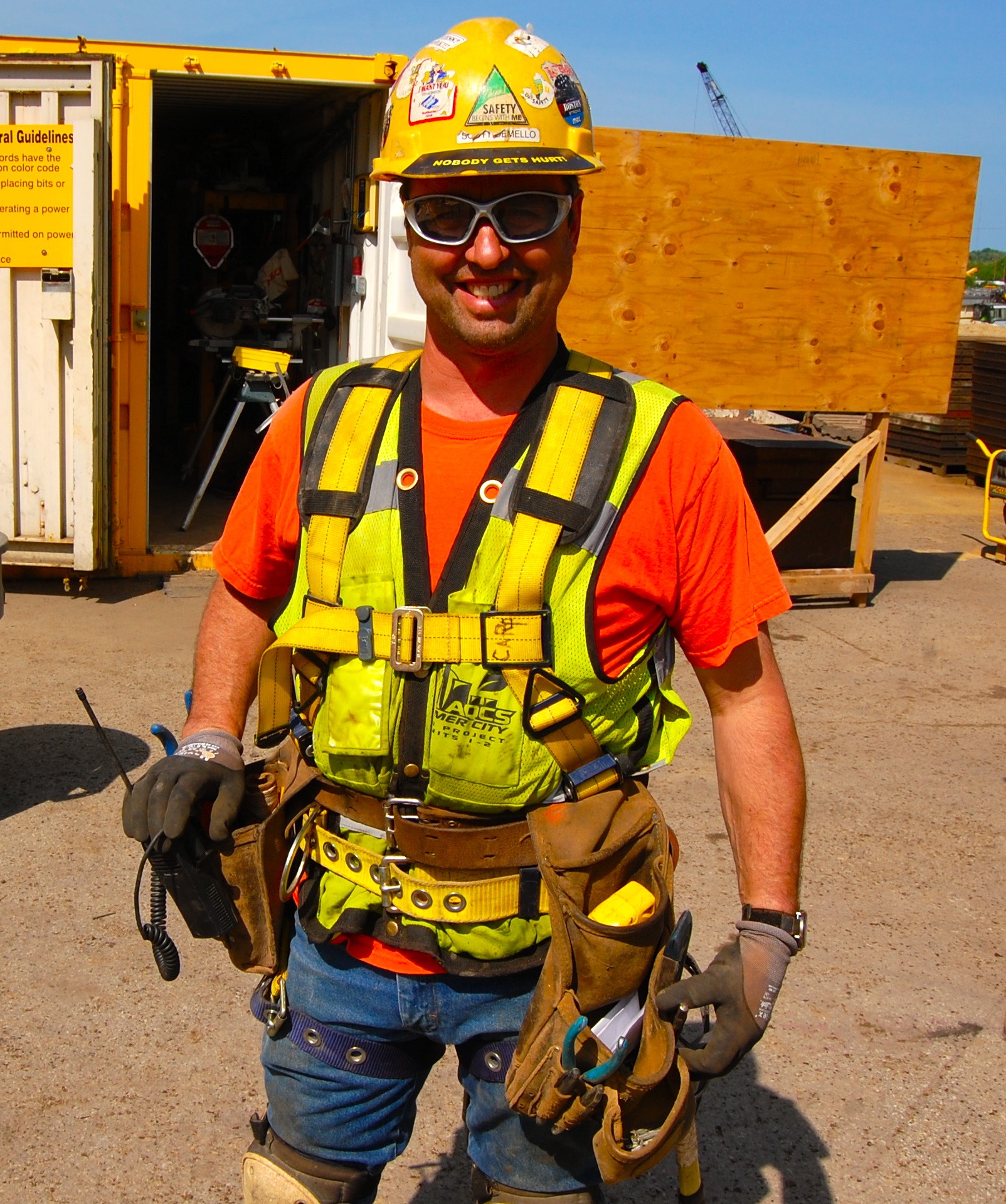 Worker with proper PPE